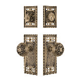 Nostalgic Warehouse Craftsman Entry Set with Egg & Dart Knob