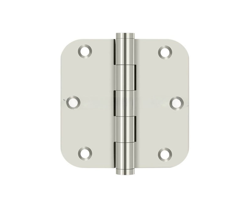 Charnière Deltana DSB35R514-R 3-1 / 2 "x 3-1 / 2" x 5/8 "Deltana, résidentiel en paire de nickel poli, Nickel poli