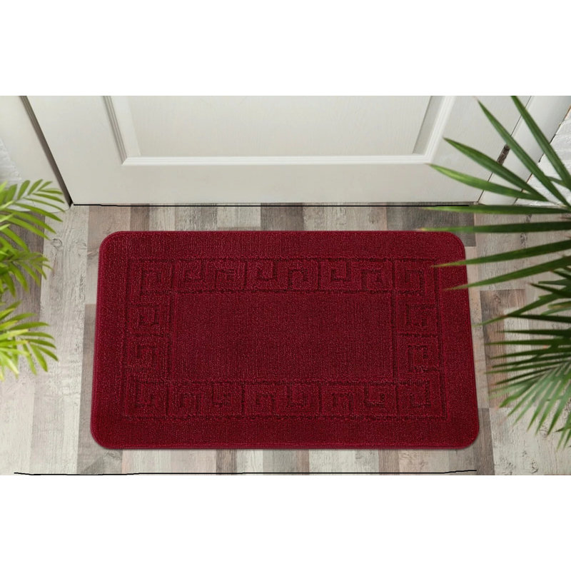 Aidelyn Non-Slip Indoor Doormat, Red, 50cm W x 80cm L