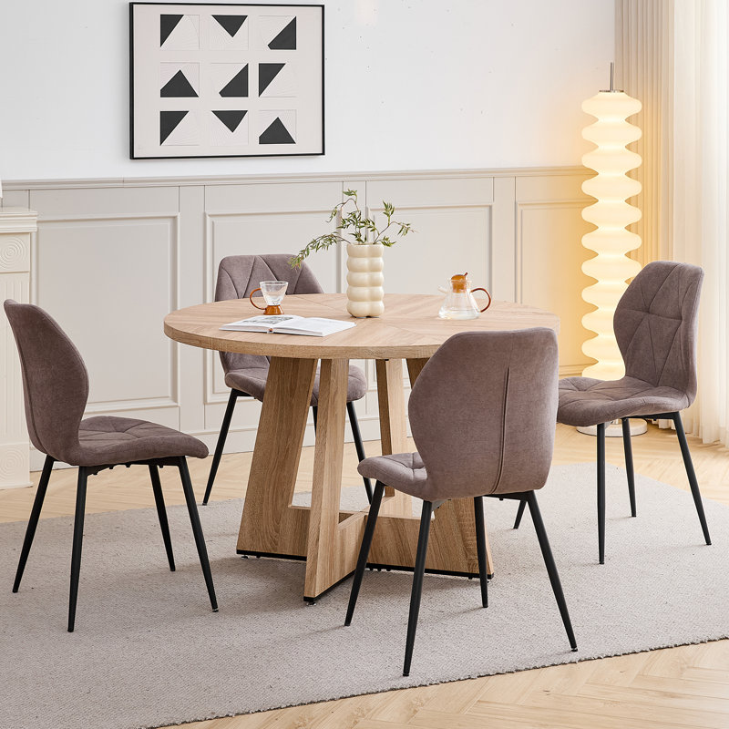 Dining Set, Brown, Light Brown