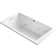 Underscore Rectangle 66-In X 36-In Heated Bubblemassage Air Bath With Bask, Reversible Drain