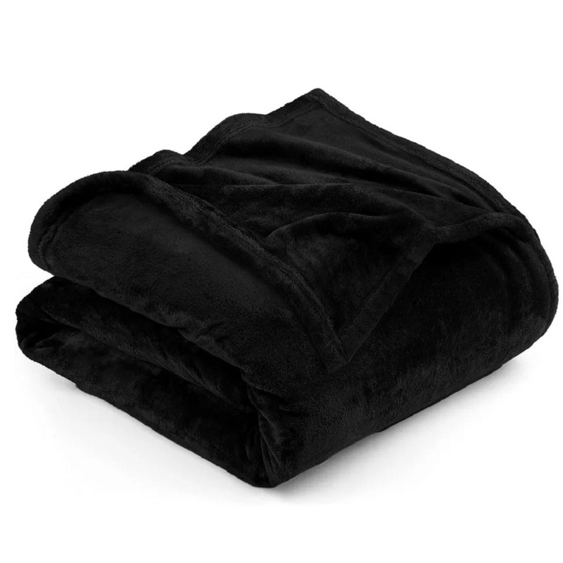 Fairmont Park Throw, 240cm W x 270cm L, Black