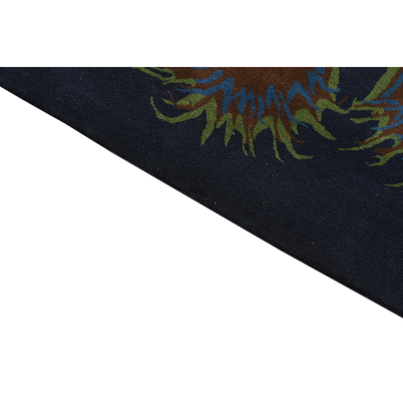 Square Otto Navy Blue Rug