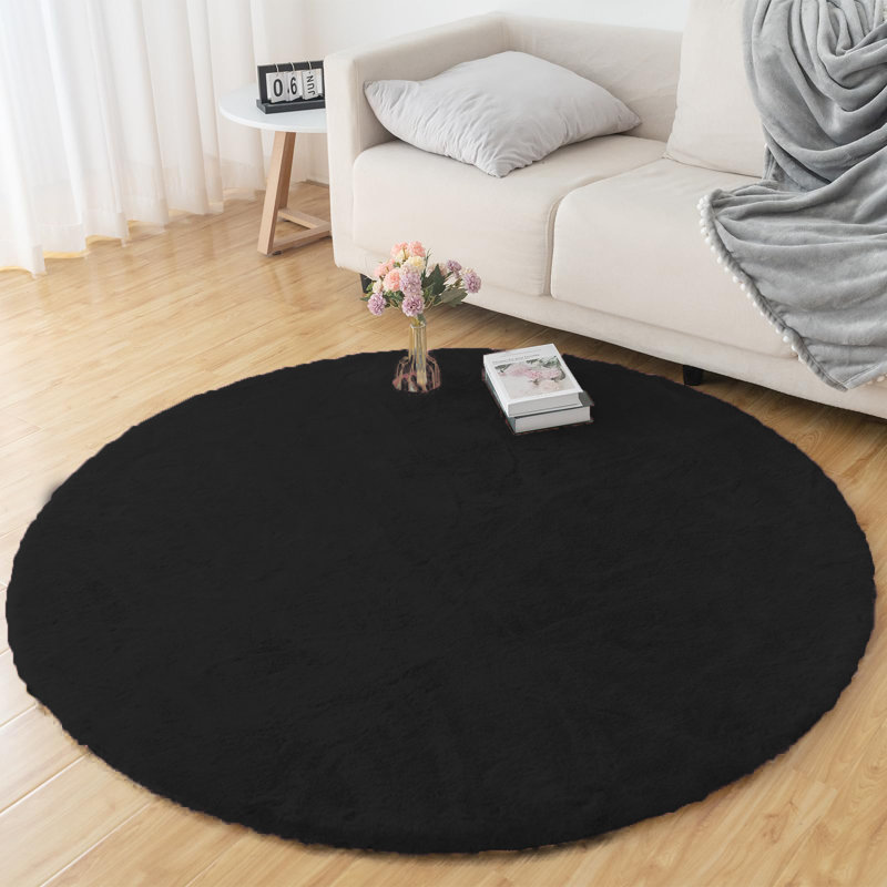 Tapis rond en alliber avec envers antidérapant, Rond 4 pi