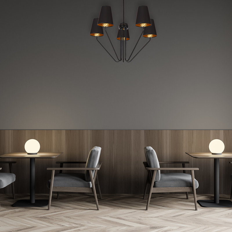 Alecsandra 5 - Light Shaded Chandelier