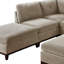 Canapé modulaire en chenille de chameau en tissu d'ameublement modulaire en L 2 pi-1208605248