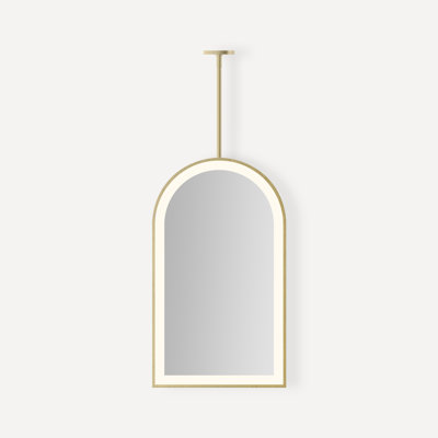 Sculpt Hanging Arch Framed Lighted Mirror