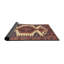 Tapis rouge/noir/beige traditionnel Nesi-1288902911