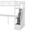 Lit mezzanine avec escalier de rangement et bureau intégré Gxaap-2050936513