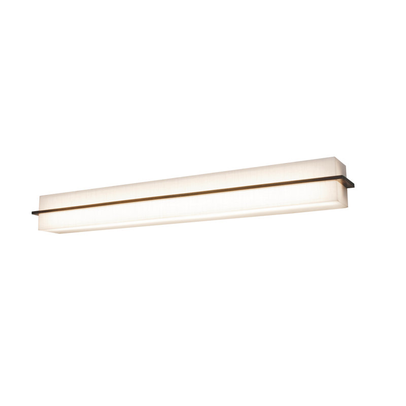 Leeroy Dimmable LED Bath Sconce, Jute , Espresso