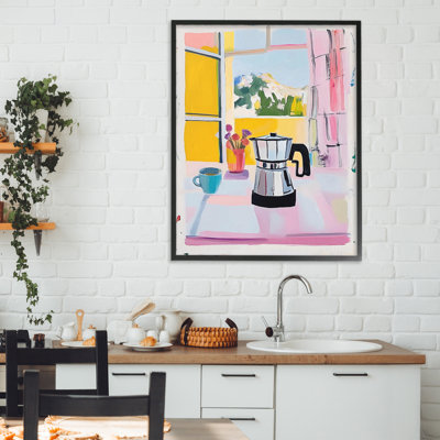 Estampe numérique de cuisine italienne Moka Pot, conçue par The Prints Vibe