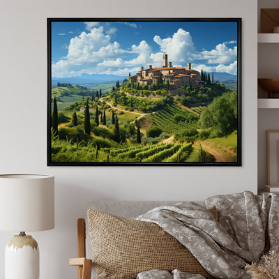 Italy San Gimignano II On Canvas Print