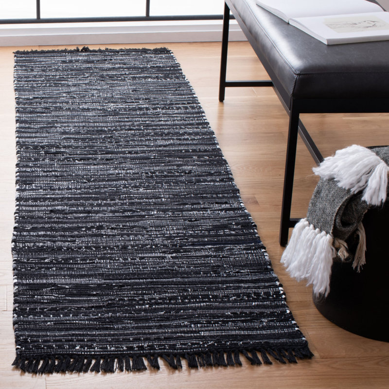 Rag Rug Hand Woven Cotton Rug, Runner 2'3" x 6'