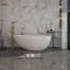 Baignoire de trempage autoportante de 58 po x 29 po avec robinet L 58 po-86003691