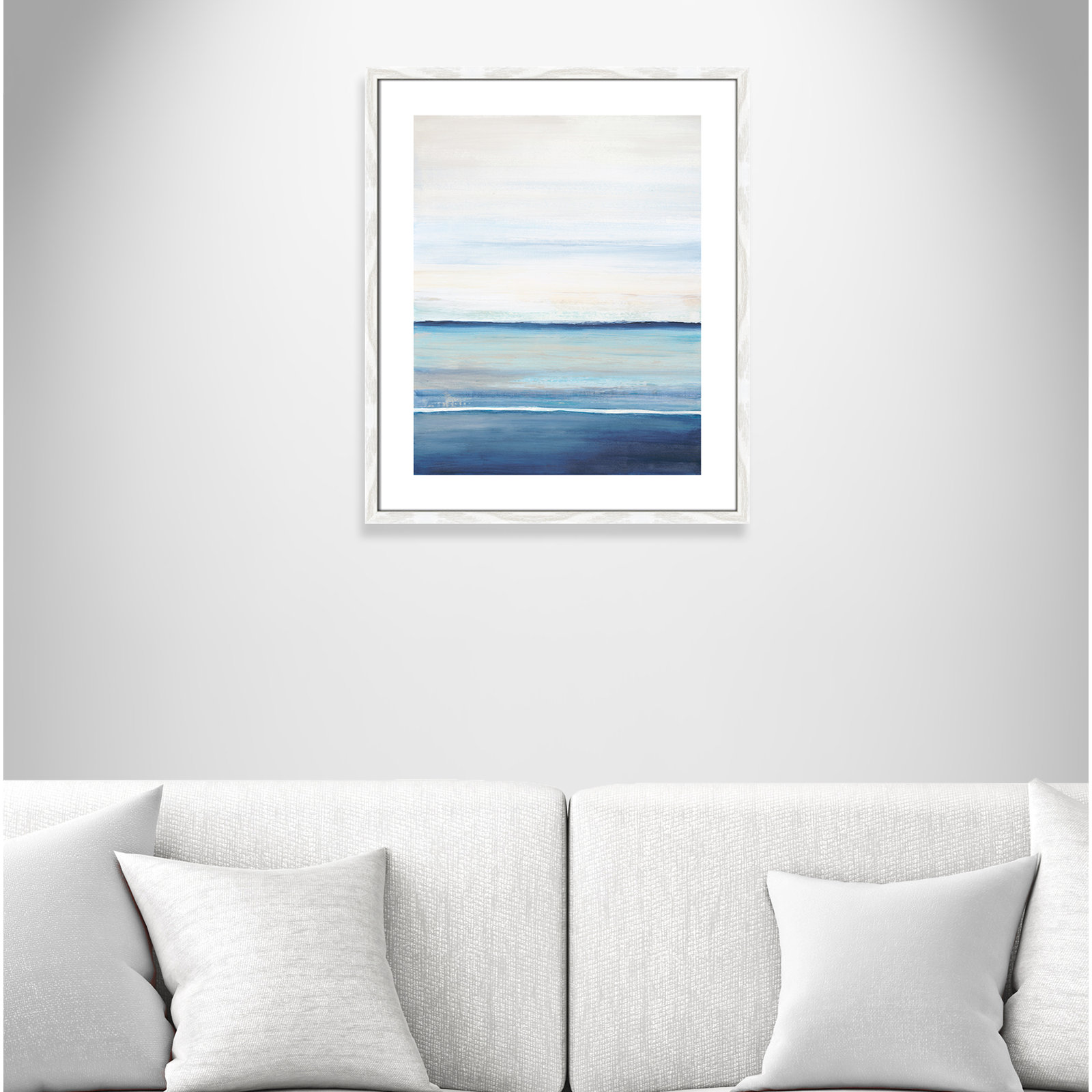Emmit "Distant Whispers" Print by Filippo Ioco, 25.5" H x 21.5" W x 0.75" D, White Wood Framed Paper