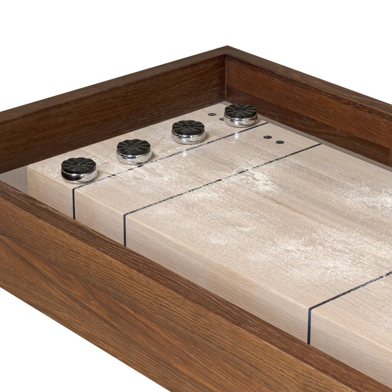 Small Shuffleboard Table-Ebonized Oak, 13ft, Ebonized Oak