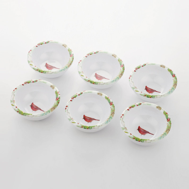 3 3/8" Mini Bowl S6, Winter Bird