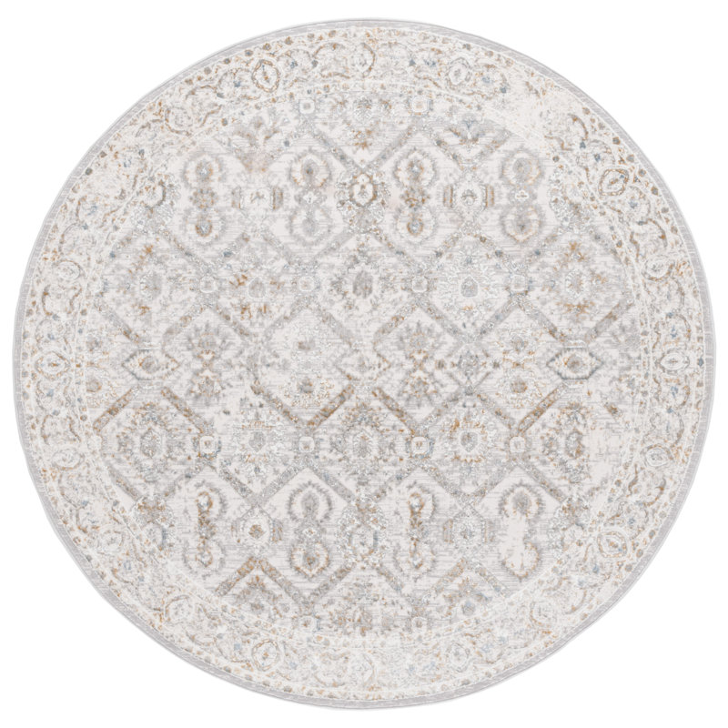 Vittini Performance Oriental Rug, Round 6'7"