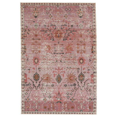 Gagliardi Floral Polyester Power Loomed Indoor / Outdoor Area Rug