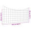 50cm H x 100cm W Steel Border Fencing Included