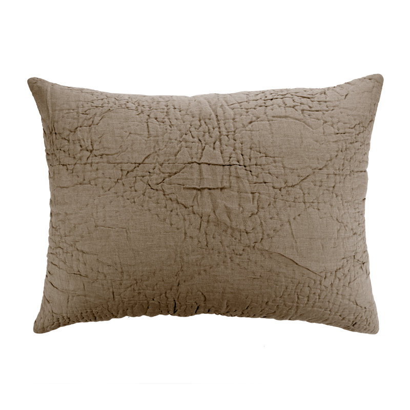 Barcel 100% Linen Sham, Walnut