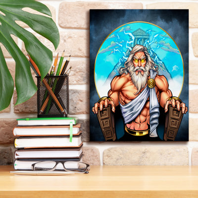 Tillson Zeus sur trône sur toile