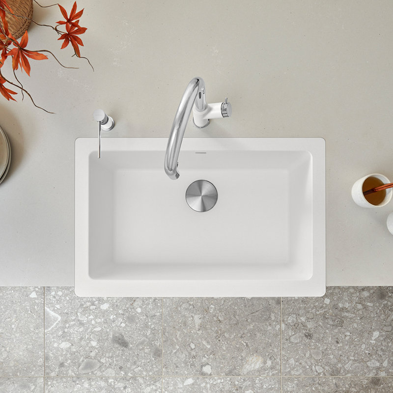 Vintera SILGRANIT 30" L X 19'' W Farmhouse Sink, Anthracite