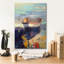 «Blueglow» par Beth Forst, art mural sur toile-2031948255
