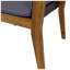Fauteuil club en bois d'acacia et en métal Soho l 27,5 po x P 21,75 po x H 30,25 po (ensemble de 2)