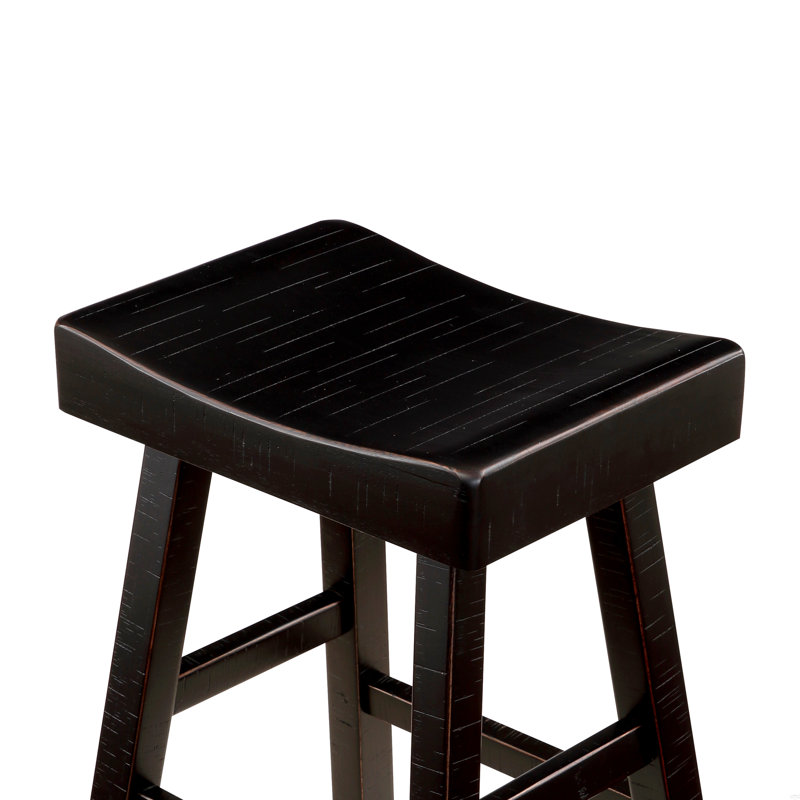 Ensemble de 4 tabourets de bar, table et tabourets de bar en bois d'hévéa massif