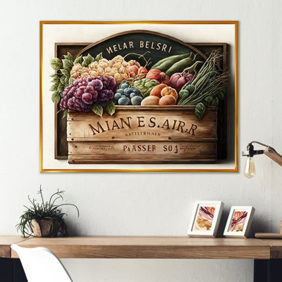 Fruit in Basket IV - reproduction sur toile