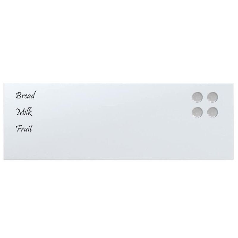 Wall Mounted Required Whiteboard, White, 20cm H x 60cm W x 0.4cm D