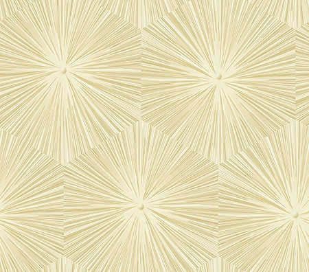 Rouleau de papier peint texturé L 33 pi x l 20,5 po Aquavia Starburst, Crème / Or Clair