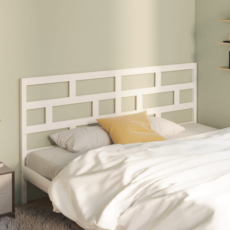 Macintyre Solid Wood Headboard, White, Small Double (4')