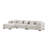138.97" Wide Velvet Modular  Sectional Sofa-2126472738-2100644783