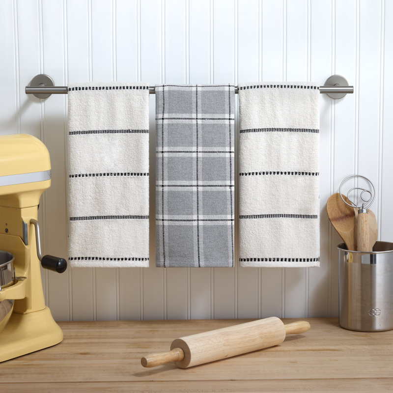 Izod Oxford 3-Piece Kitchen Towel Set