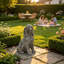 Statue de chien cocker spaniel assis réaliste Rory de 45 cm (18 po) avec finition antique-134832996