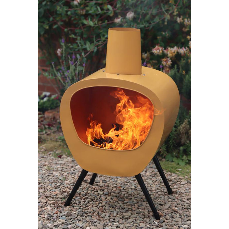 Oval Steel Smokeless Chimnea