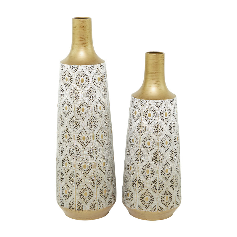Ensemble de vases en métal Fremon