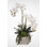 Real Touch Phalaenopsis Orchids with Succulents in a Concrete Pot