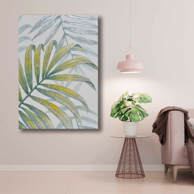 «Palm Leaf Breeze», art mural sur toile