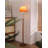 Retro Gradient Mushroom Shade Wood Floor Lamp
