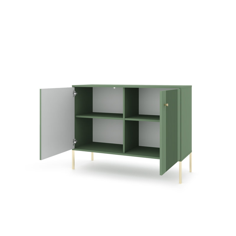 Tanari 104.5cm Sideboard, Smoke Green/Gold