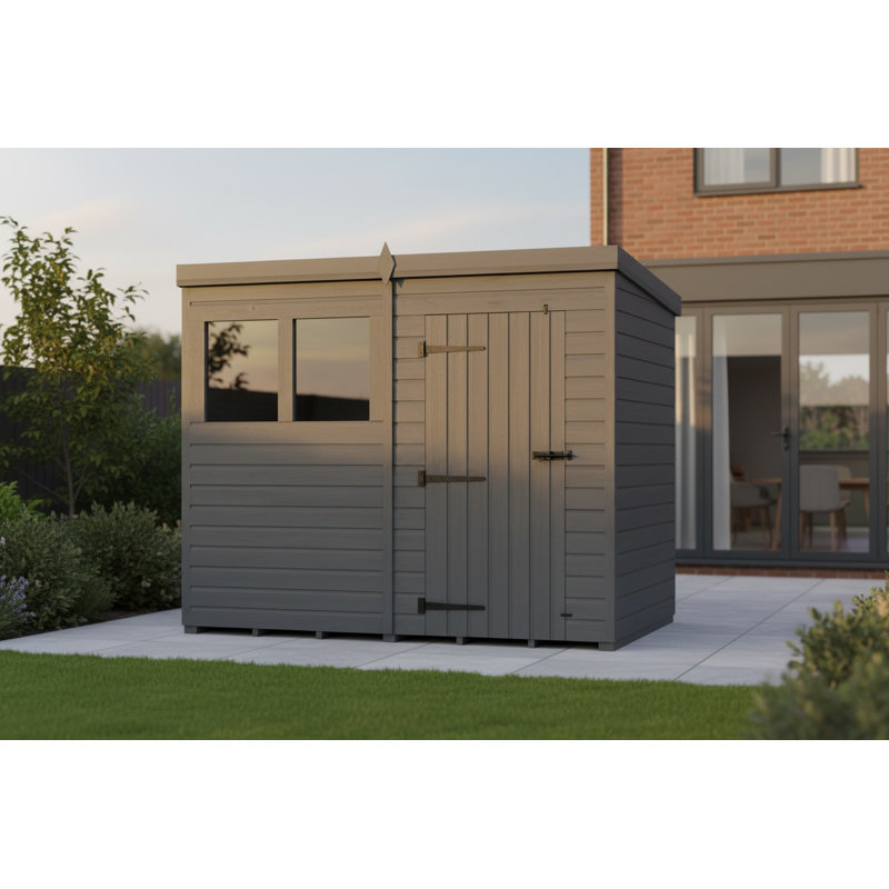 8x4 Pent Composite Shed