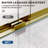 Duchess 56 to 60 in. x 76 in. H Semi-Frameless Stainless Steel Double Sliding Shower Door in Satin Brass with 5/16 in. (8mm) Clear Glass-124844531-124844530