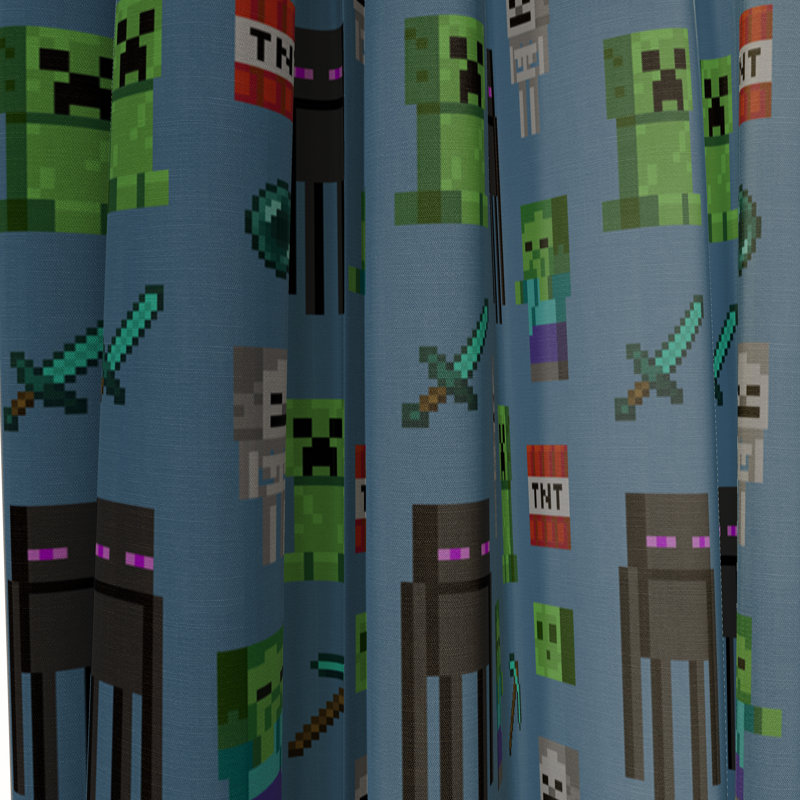 Level Up Minecraft Monster Hunters 63 In Drapes