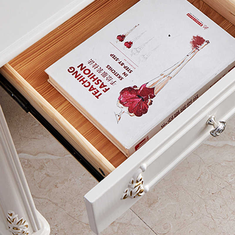 Bureau d'écriture avec rangement rétro, H 31,49 po x l 47,24 po x P 22,83 po