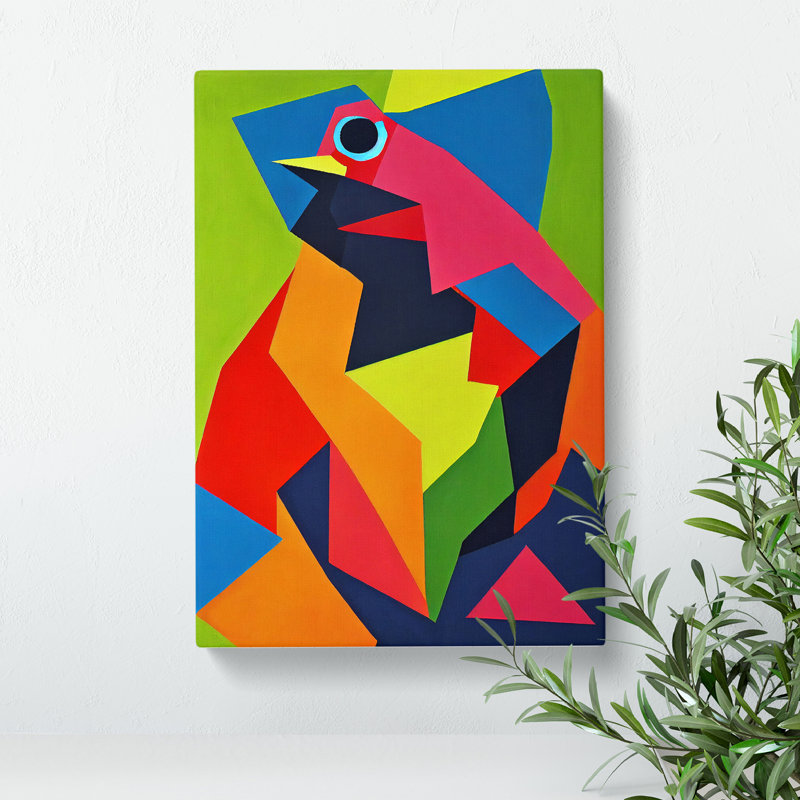 Bird in Abstract No.2 - Wrapped Canvas, 50cm H x 35cm W x 3cm D