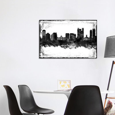 Honolulu Skylines - Wrapped Canvas Painting