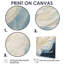 «Abstract Breaking Waves Blue» - Reproduction d'art abstrait mural-1861850925-1861850924